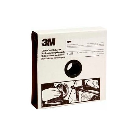 3M Utility Cloth Roll, 1-1/2 W x 50 Yd, Aluminum Oxide, P80 Grit 7000118531